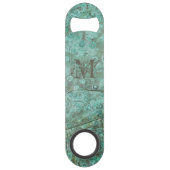 Verdigris Verdigris Bronze - Aangepast monogram Speed Flessenopener (Achterkant)