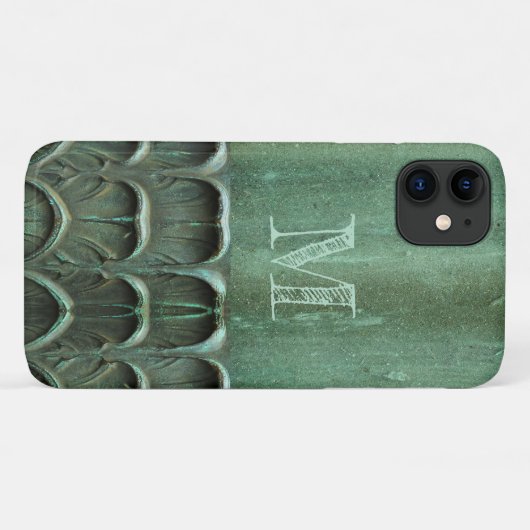 Verdigris Weathered Bronze Kijk Case-Mate iPhone Case (Achterkant (horizontaal))