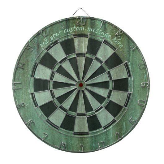 Verdigris Weathered Bronze Kijk Dartbord (Voorkant)