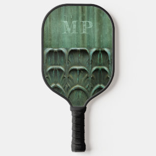 Verdigris Weathered Bronze Kijk Monogram Pickleball Paddle