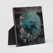 Verdigris Zodiac Taurus Metal Art Fotoplaat (Voorkant)