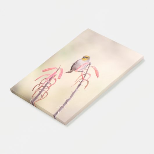 Verdin doorgesneden op penstemon post-it® notes (Schuin)