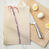 Verdin doorgesneden op penstemon theedoek (Quarter Fold)