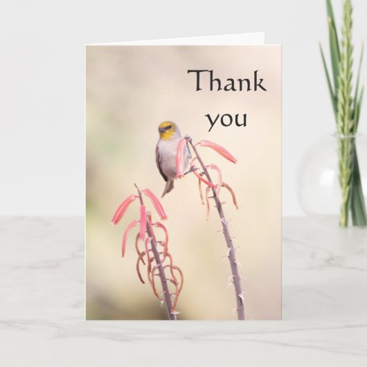 Verdin, geperst op penstemon, bedankt (Voorkant)