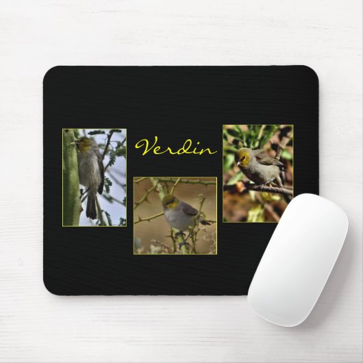 Verdin vogelmousepad muismat (Met muis)