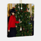 Verdi's kerst bij The Driskill, Austin, Texas Keramisch Ornament (Rechts)