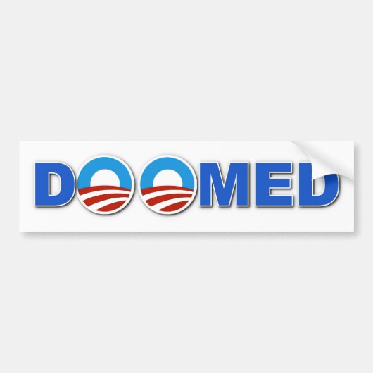 VERDOEMD BUMPERSTICKER (Voorkant)