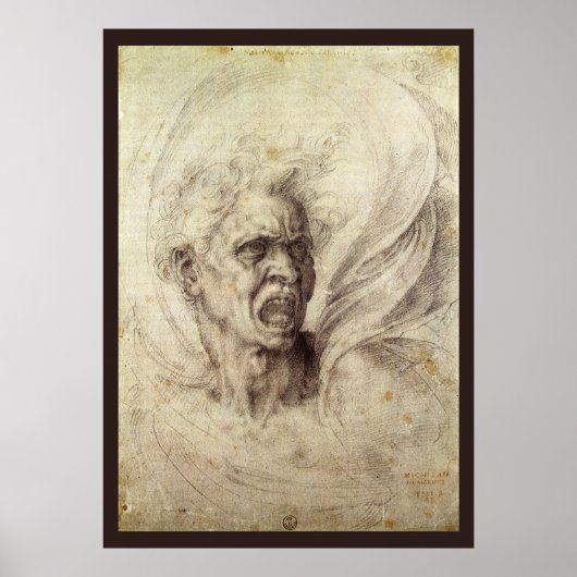 Verdoemde ziel door Michelangelo Poster (Voorkant)