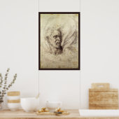 Verdoemde ziel door Michelangelo Poster (Keuken)