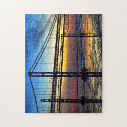 Verdogen over de Chesapeake Bay Bridge Legpuzzel (Verticaal)