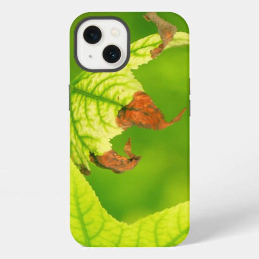 Verdoken maanleder iPhone hoesje (Achterkant)