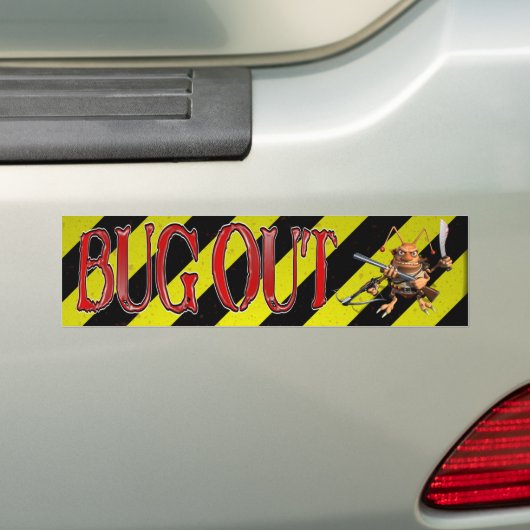 Verdomd Cockroach Bumpersticker (Op auto)