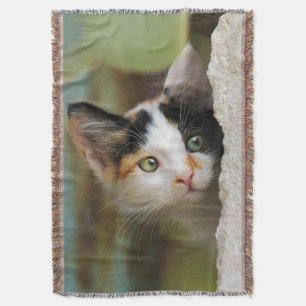 Verdomd nieuwsgierig kijken met printogen - deken