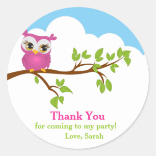 Verdomd op 'Branch Girl Birthday' Dank je wel Ronde Sticker