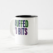 Verdomd tot haar. Noordelijke Engelstalige Lancash Tweekleurige Koffiemok (Voorkant links)