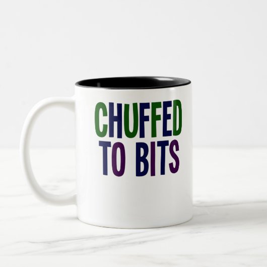 Verdomd tot haar. Noordelijke Engelstalige Lancash Tweekleurige Koffiemok (Links)