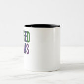 Verdomd tot haar. Noordelijke Engelstalige Lancash Tweekleurige Koffiemok (Center)