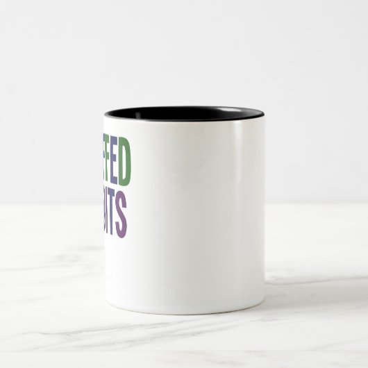 Verdomd tot haar. Noordelijke Engelstalige Lancash Tweekleurige Koffiemok (Center)