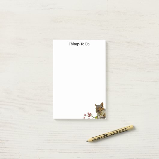 Verdomd wilde eekhoorntjes post-it® notes (Op bureau)