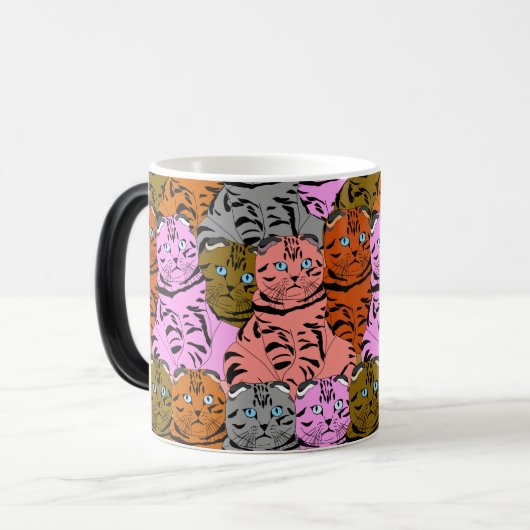 Verdomde Afbeeldingen van katten, stuitend Magische Mok (Voorkant links)