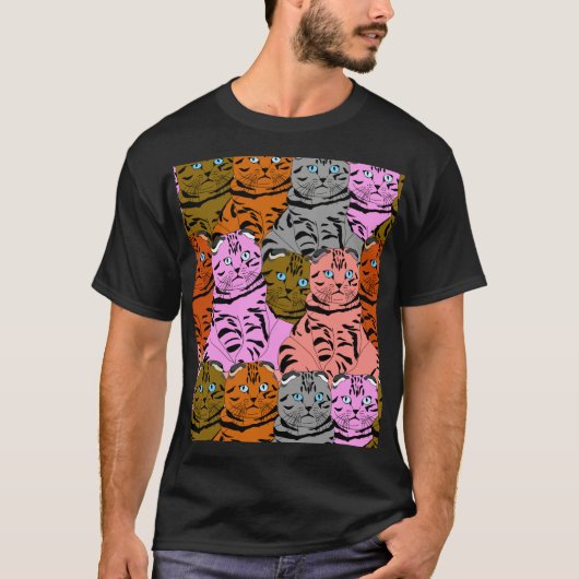 Verdomde Afbeeldingen van katten, stuitend T-shirt (Voorkant)