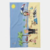 Verdomde Beachy Theedoek (Verticaal)