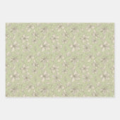 Verdomde bloesems op Olijfgroen - naadloos patroon Inpakpapier Vel (Voorkant)