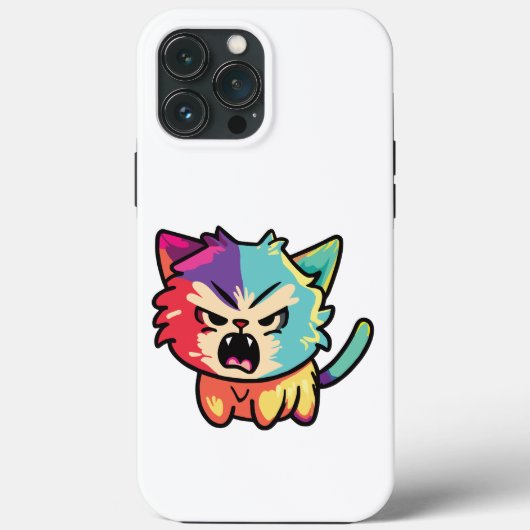 Verdomde boze kat die sust. Case-Mate iPhone case (Achterkant)