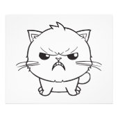 Verdomde boze kat die sust. foto afdruk (Voorkant)