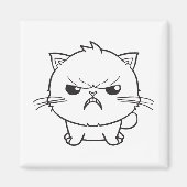 Verdomde boze kat die sust. magneet (Voorkant)