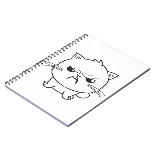 Verdomde boze kat die sust. notitieboek (Linkerzijde)