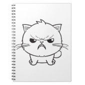 Verdomde boze kat die sust. notitieboek (Voorkant)