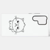 Verdomde boze kat die sust. samsung galaxy hoesje (Achterkant horizontaal)