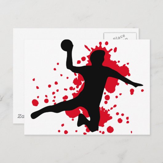 verdomde handbal dodgeball briefkaart (Voorkant / Achterkant)