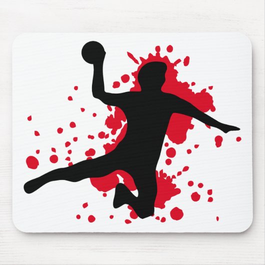 verdomde handbal dodgeball muismat (Voorkant)