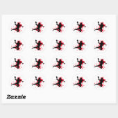 verdomde handbal dodgeball ronde sticker (Vel)