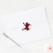 verdomde handbal dodgeball ronde sticker (Envelop)