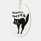 Verdomde kat keramisch ornament (Links)