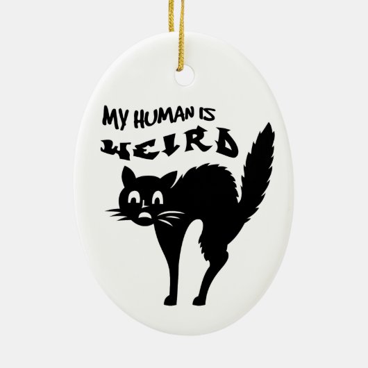 Verdomde kat keramisch ornament (Achterkant)