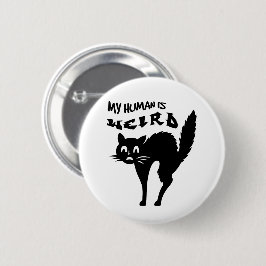 Verdomde kat ronde button 5,7 cm