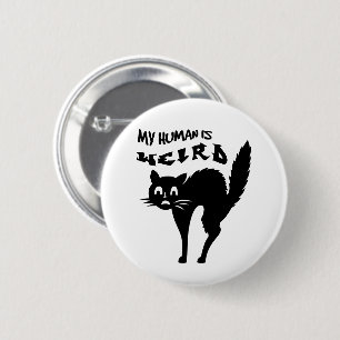 Verdomde kat ronde button 5,7 cm