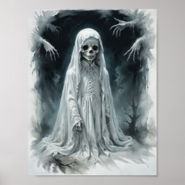 Verdomde kinderskelet spook poster