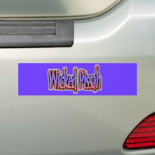 Verdomde Pissah! Bumpersticker (Op auto)