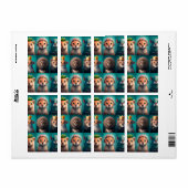 Verdomde wilde dieren met kroonblauwe cadeautjes l etiket (Full Sheet)