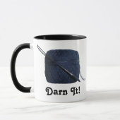 "Verdomme!" Darning Needle & Thread Mok (Links)