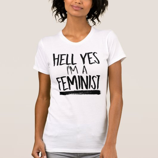 VERDOMME JA, IK BEN EEN FEMINISTE T-SHIRT (Voorkant)