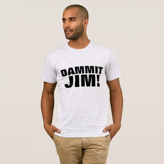 VERDOMME JIM! sciencefiction T-SHIRT (Voorkant volledig)