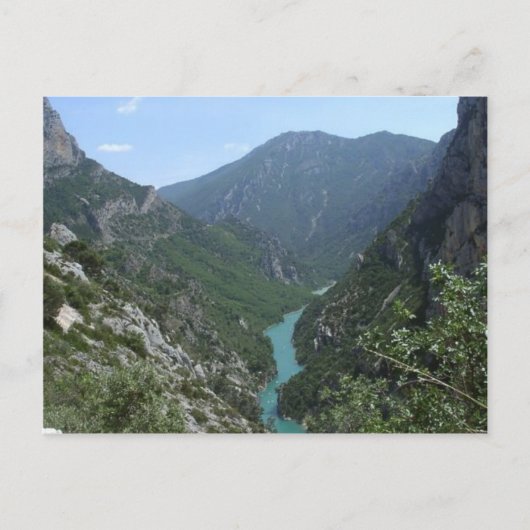 Verdon Gorge Briefkaart (Voorkant)