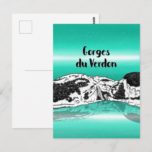 Verdon Gorge Briefkaart (Voorkant / Achterkant)