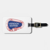 Verdon Gorge France Rock Climbing Karabiner Bagagelabel (Voorkant horizontaal)